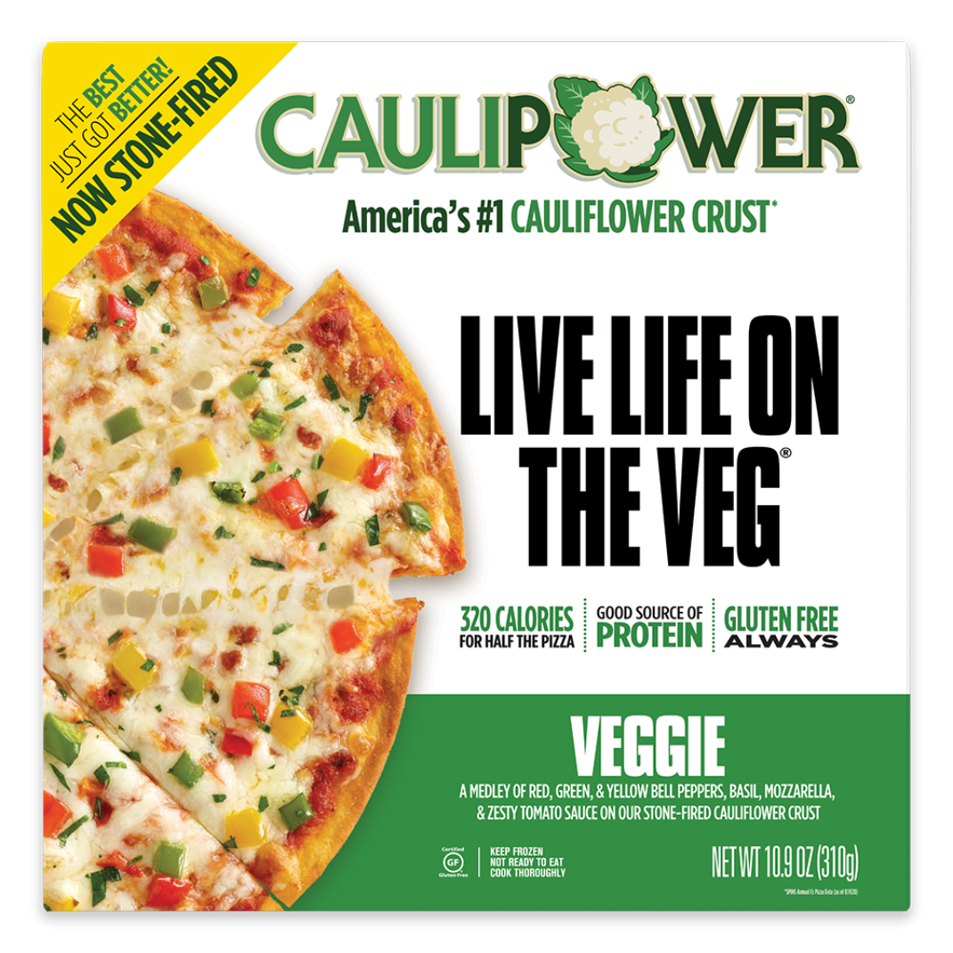 Veggie Cauliflower Crust Pizza Gluten Free Frozen Pizza Caulipower