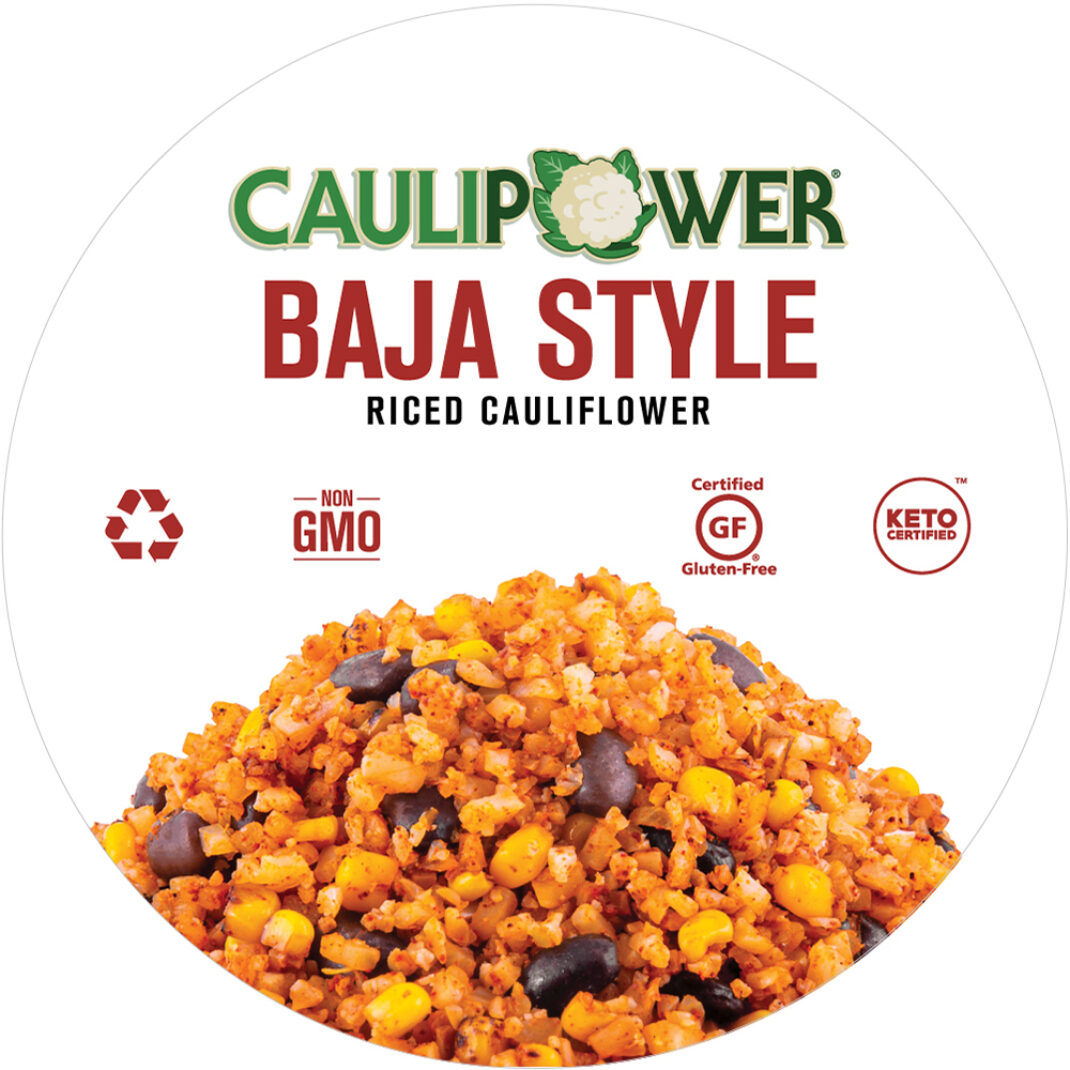 Baja Style Riced Cauliflower Cup Label from CAULIPOWER