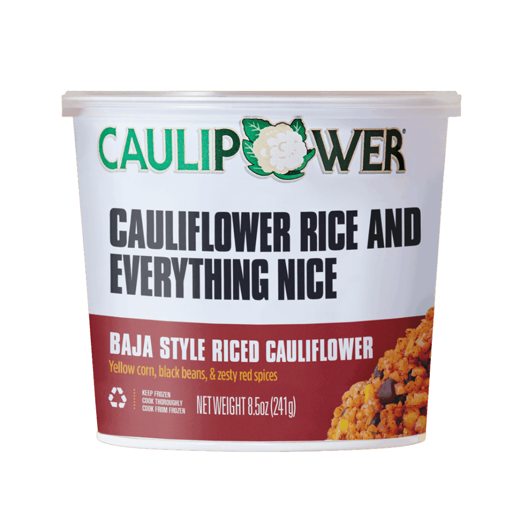 Baja Style Riced Cauliflower Cup Packaging from CAULIPOWER