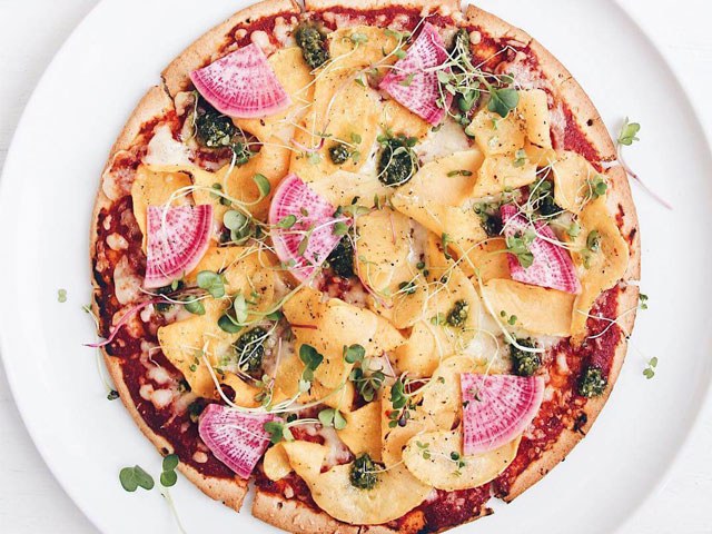 Butternut Squash and Radish Pizza Recipe | CAULIPOWER