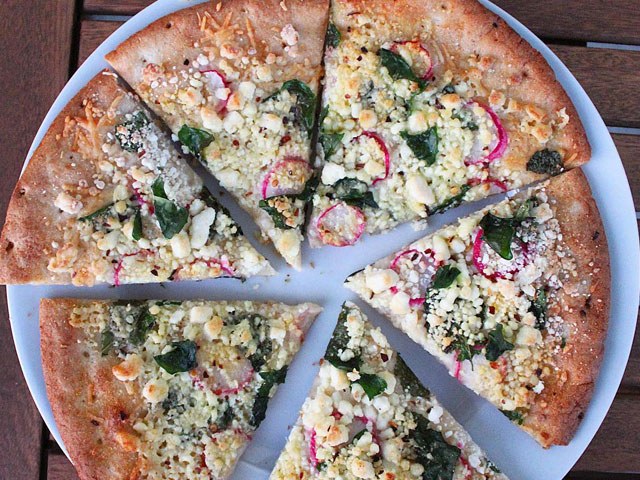 Zesty Radish & Goat Cheese Pizza Recipe | CAULIPOWER