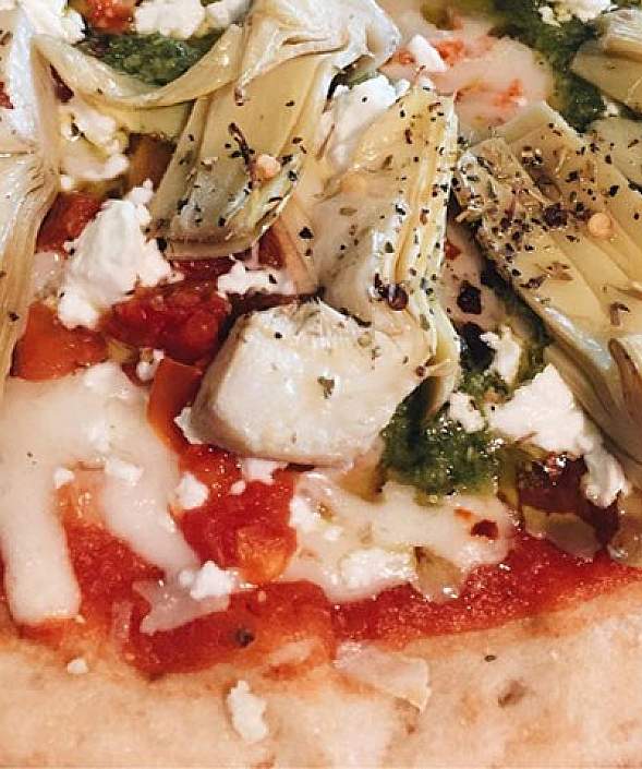 Artichoke & Pesto Pizza