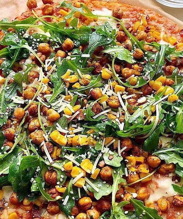 Roasted Chickpea Pizza