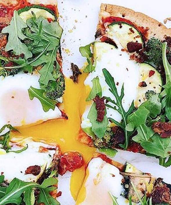 Sunny Side Up Pizza