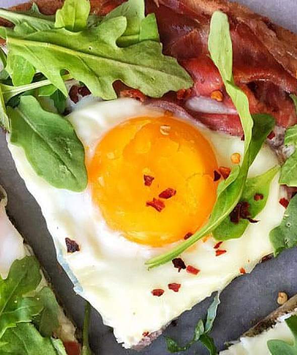 No Yolkin’ Around Pizza