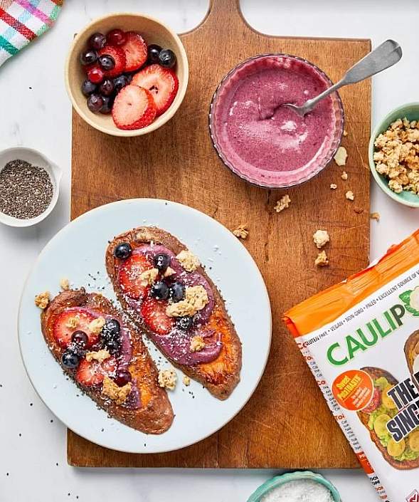Sweet PotaTOASTS With Dreamy Pink Tahini
