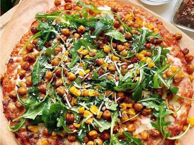 Roasted Chickpea Pizza