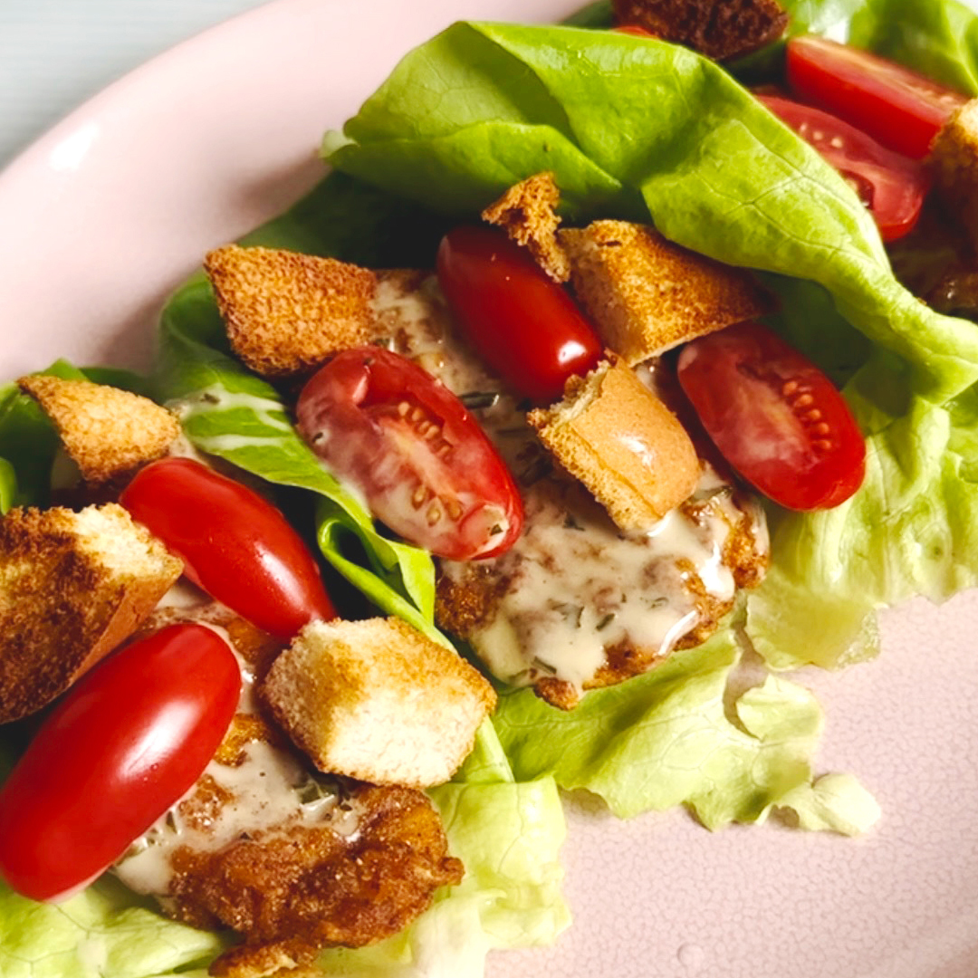 Chicken Caesar Lettuce Wraps