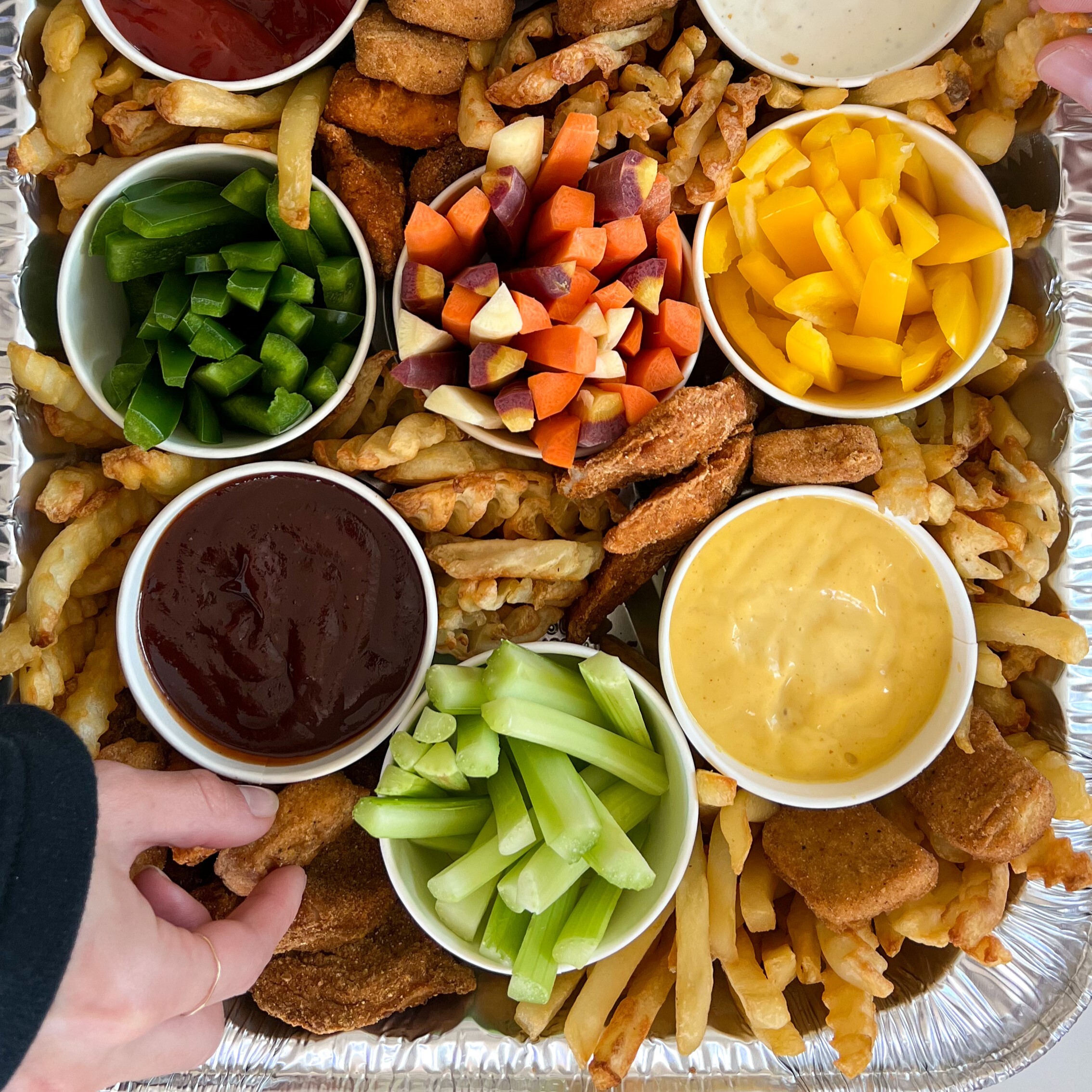 Chicken & Fries Snack Board