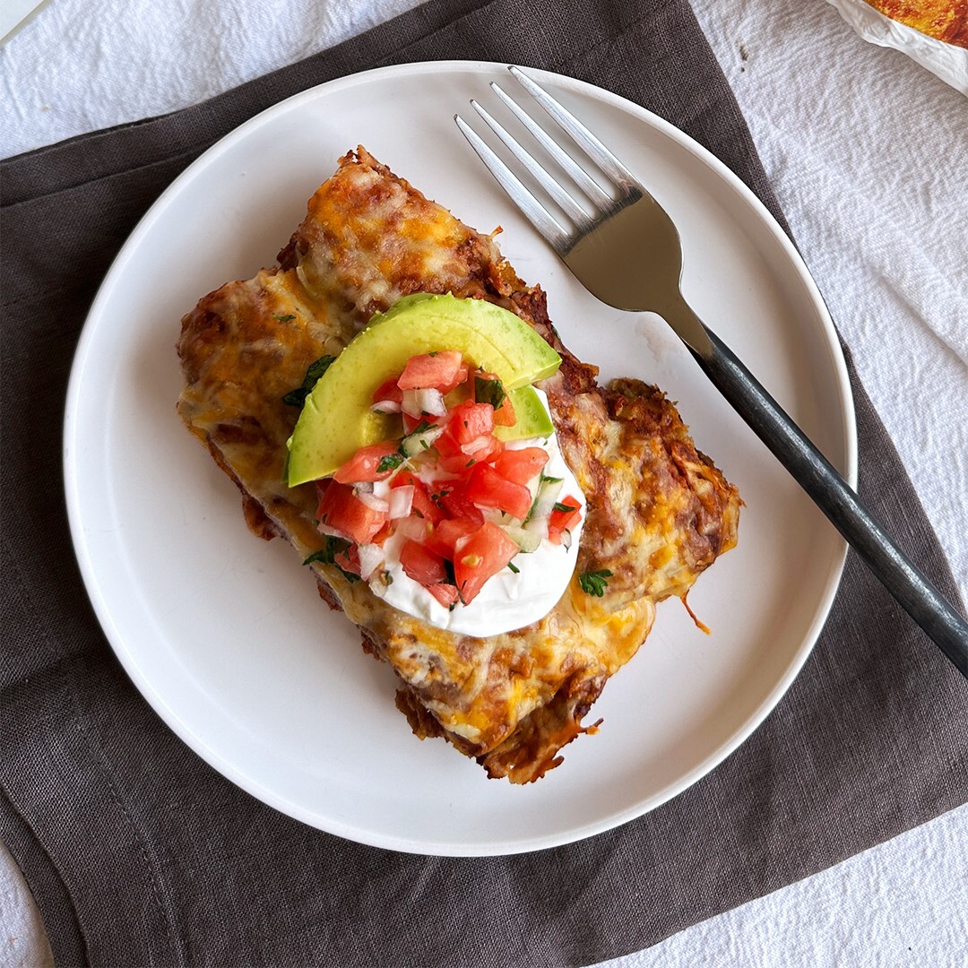 Easy Chicken Tender Enchiladas