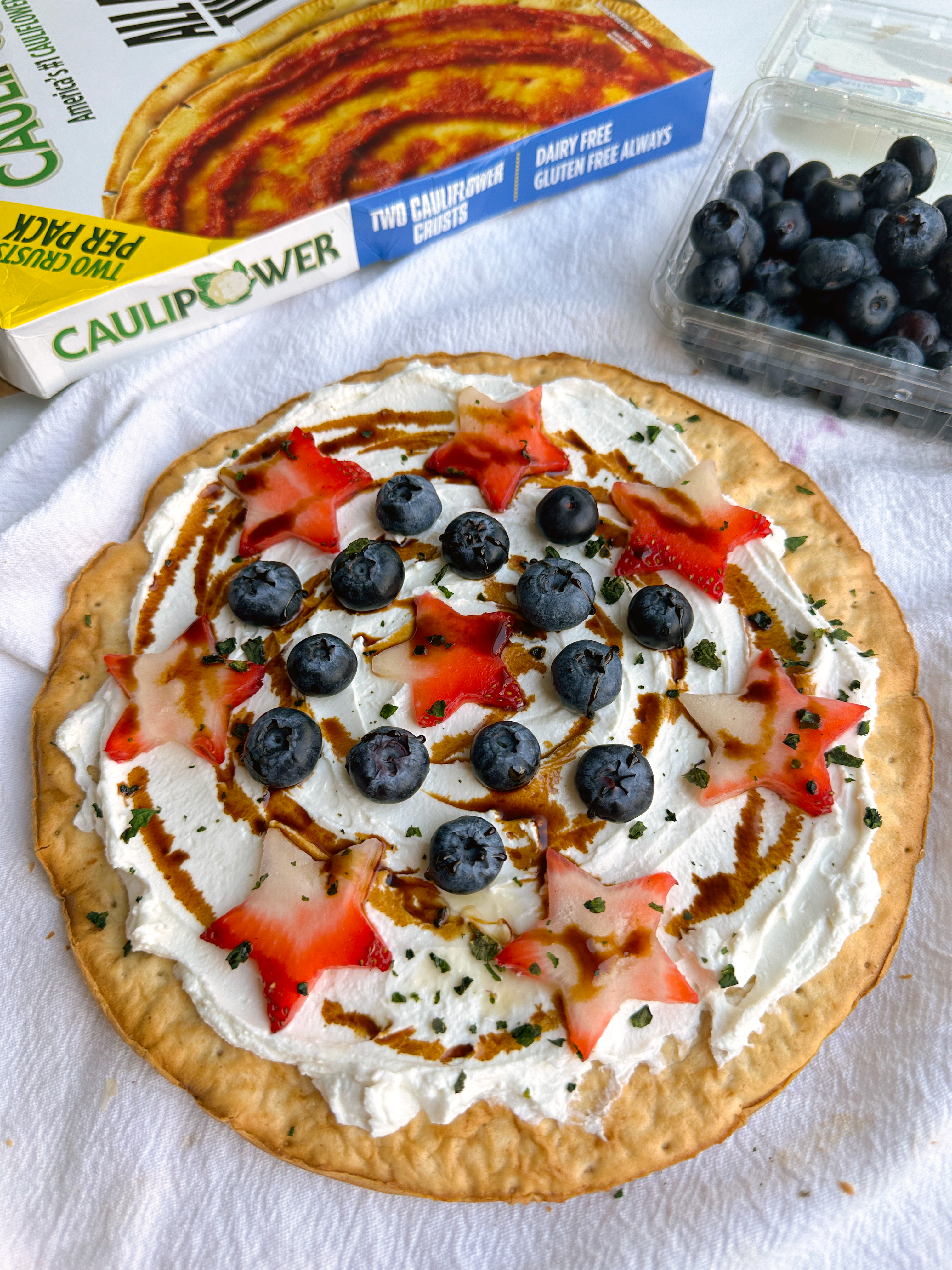 Goat Cheese and Berry Pizza Pie