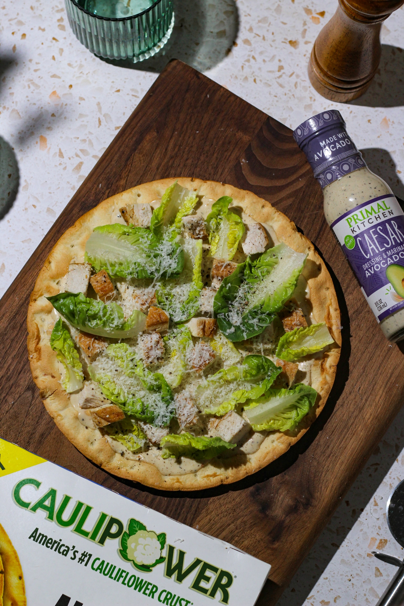 Chicken Caesar Salad Pizza Chicken Caesar Salad Pizza