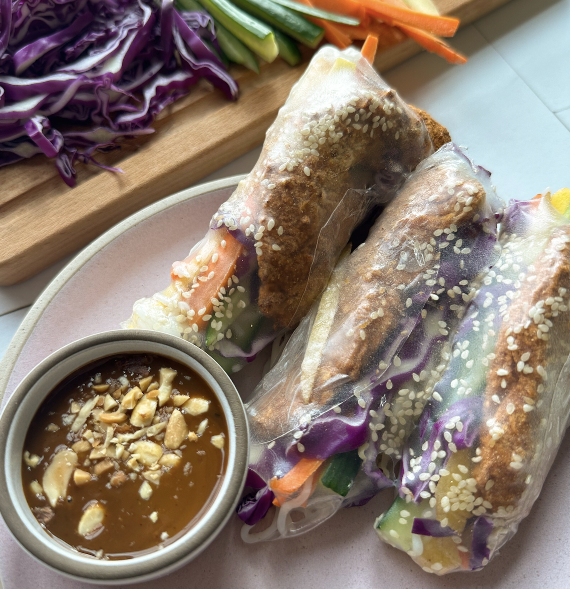 Chicken Tender Spring Rolls