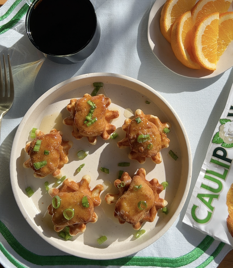 Chicken Nugget & Waffle Bites