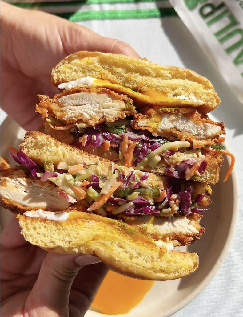 Spicy Chicken Egg Sandwich