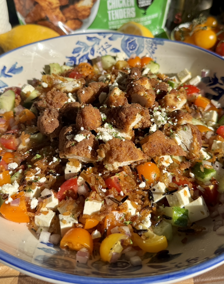 Mediterranean Chicken Tender Salad