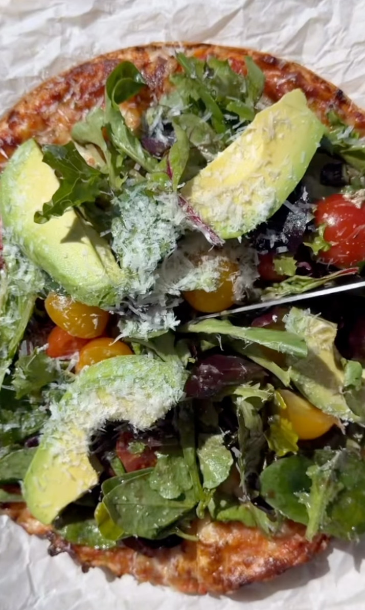 Spring Salad Pizza