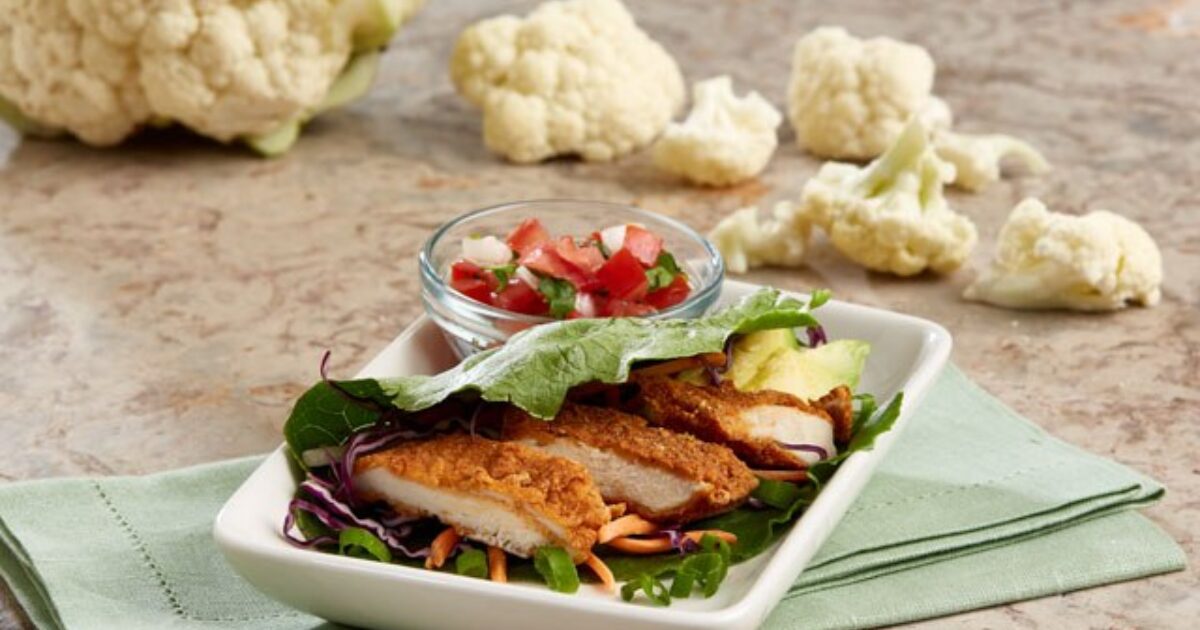 Chicken Tender Lettuce Wrap Recipe CAULIPOWER