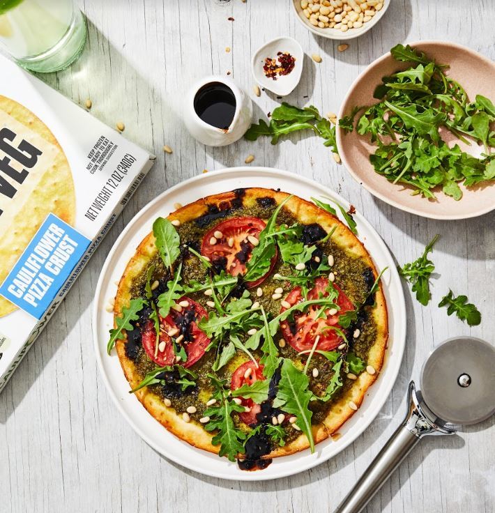 Healthy Vegetarian Recipe | Dairy Free Pesto Pizza | CAULIPOWER