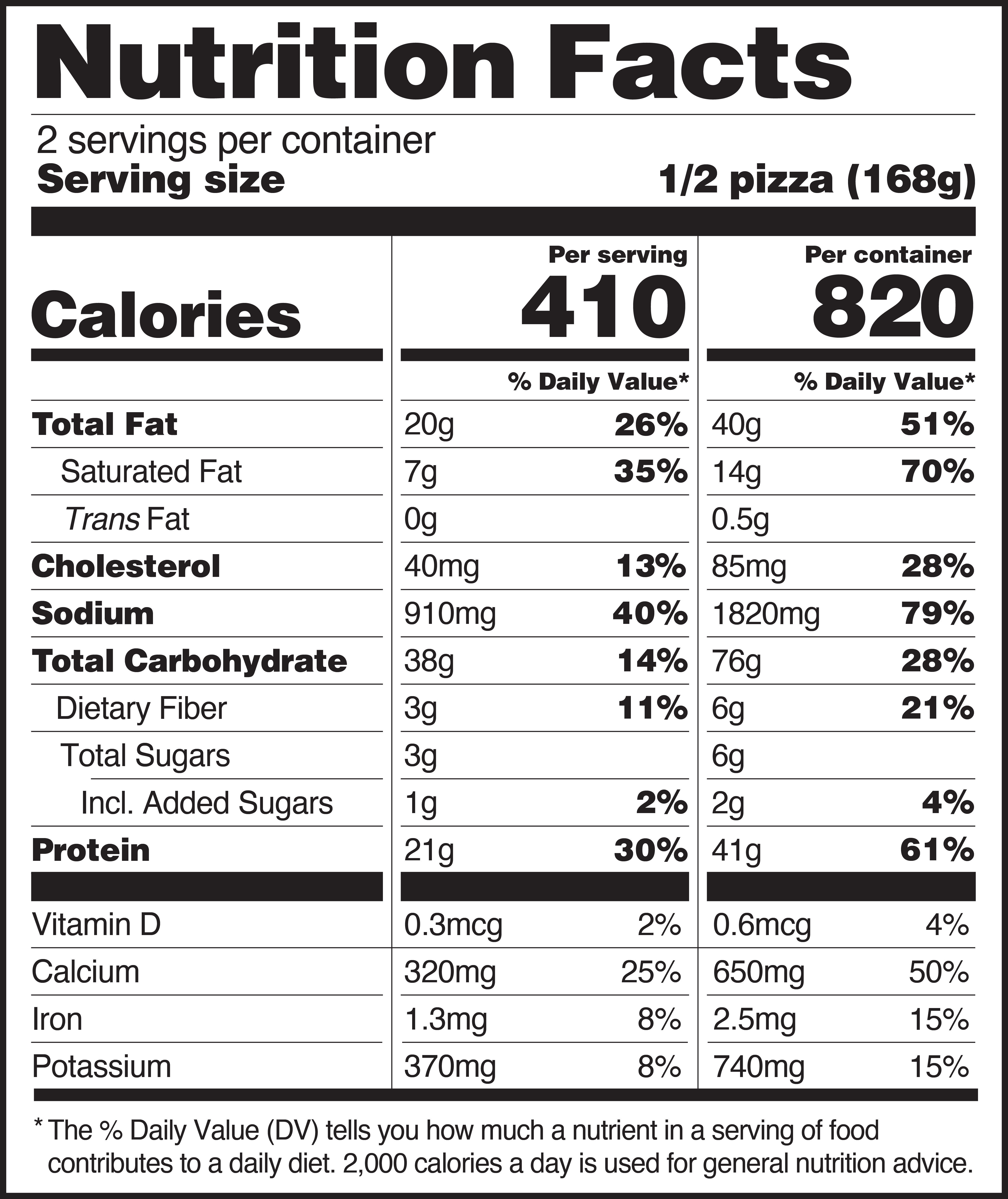 CAULIPOWER High Protein Supreme Pizza NFP